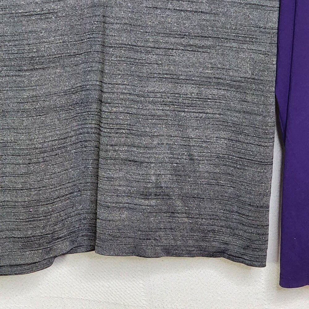 Levelwear Heather Grey w/Purple LS and Collar Poly Univ. of Washington Shacket M - Picture 4 of 16